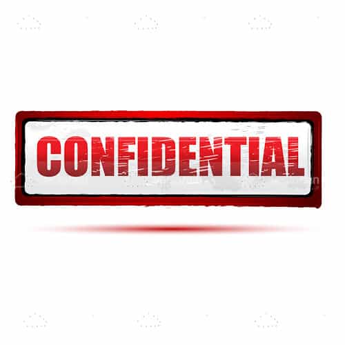 Red CONFIDENTIAL Stamp